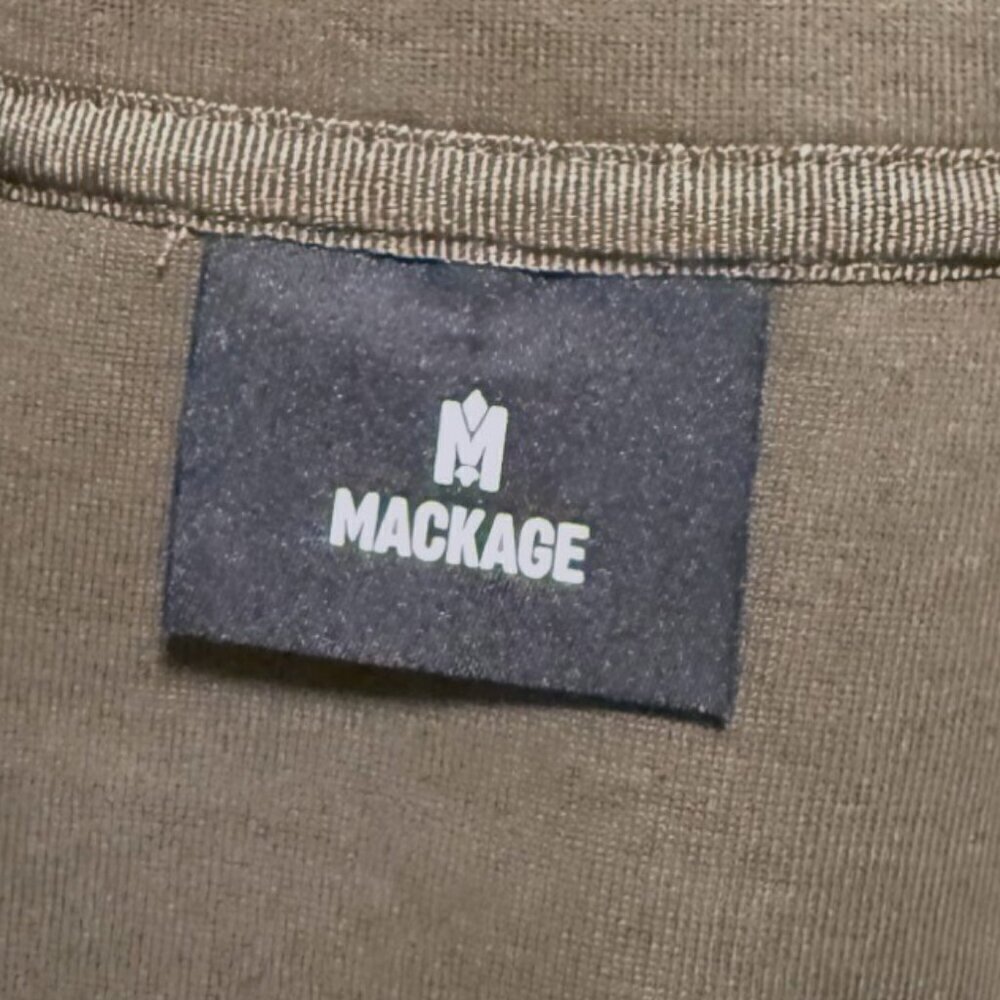 Mackage Army Green Lizia Cropped Pullover Half Zip - Picture 8 of 11